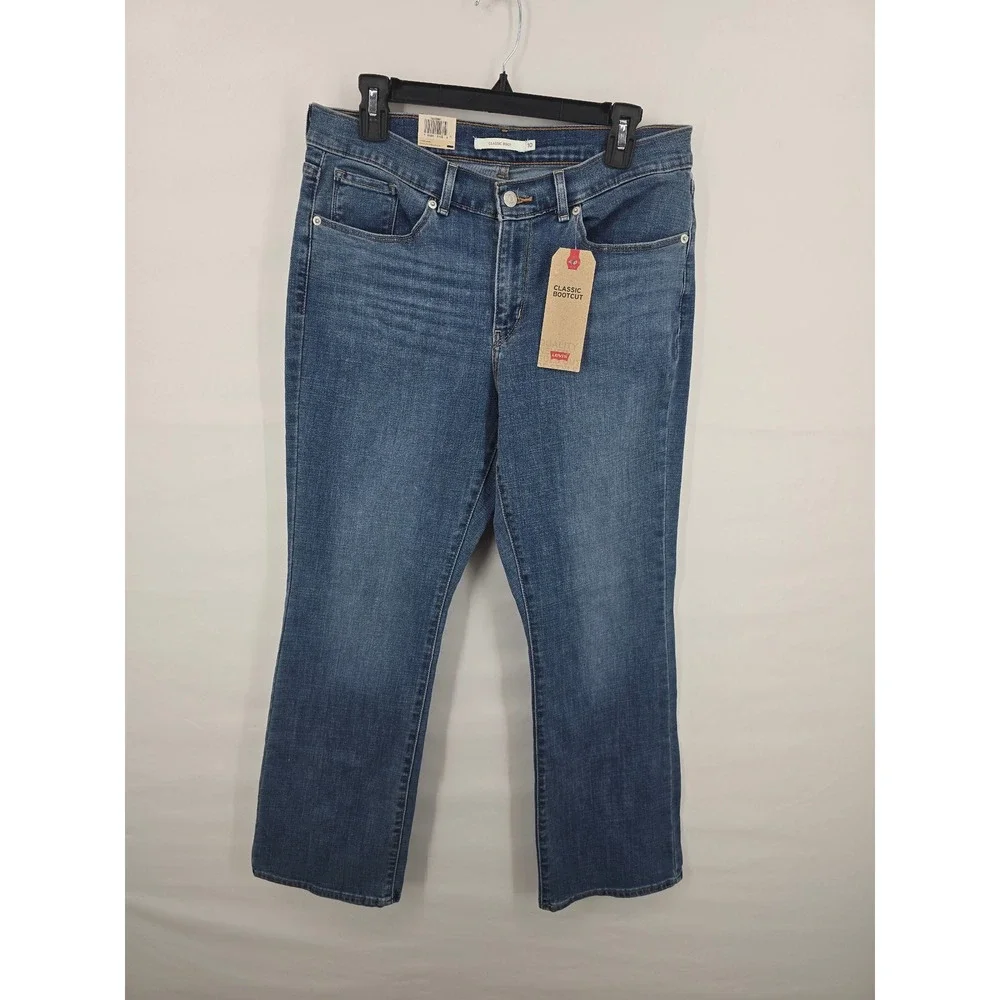 Levis Classic Bootcut Jeans Womens 10 Short W30 L30 MidRise MediumWash 392520001